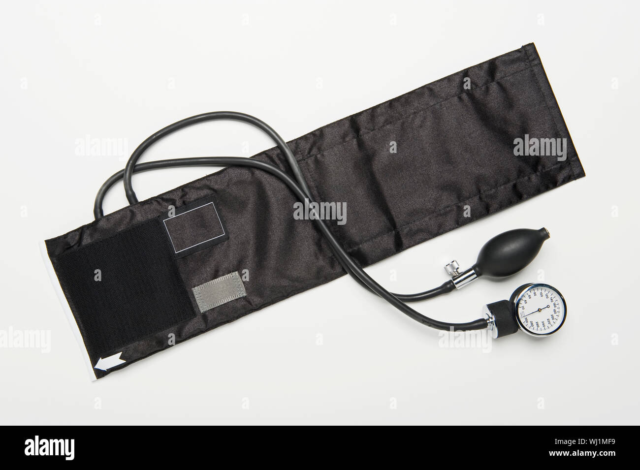Blood pressure equipment isolated over white background Stock Photo