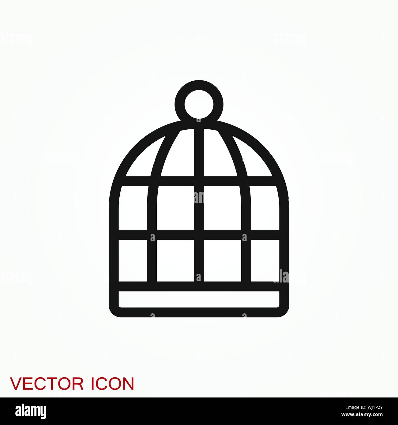 Bird cage icon for your design, logo. Vector illustration Stock Vector  Image & Art - Alamy