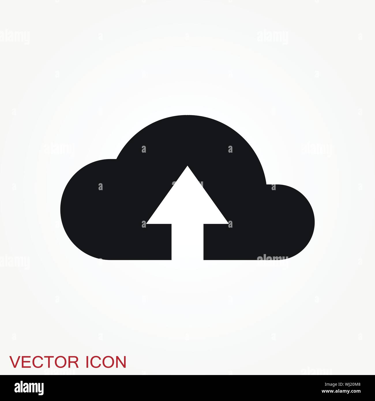 Cloud icon, outline and solid vector illustration Stock Vector
