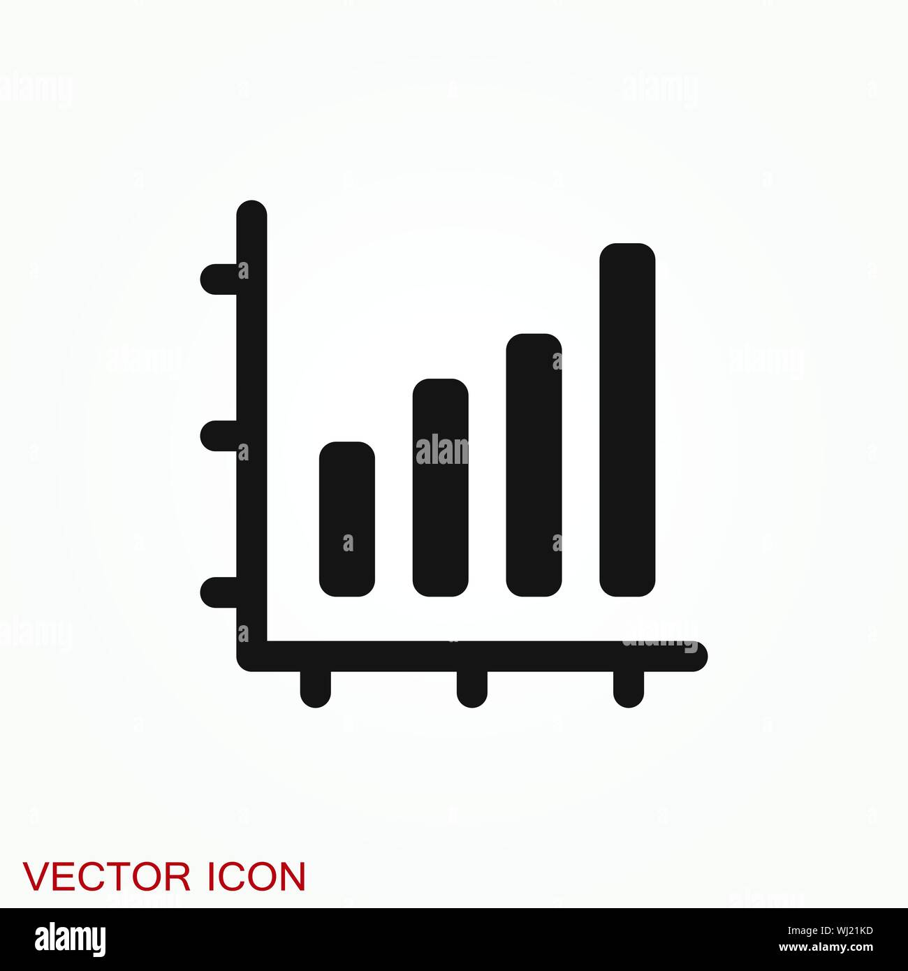 Analytics icon. Vector illustration style is flat iconic symbol Stock Vector
