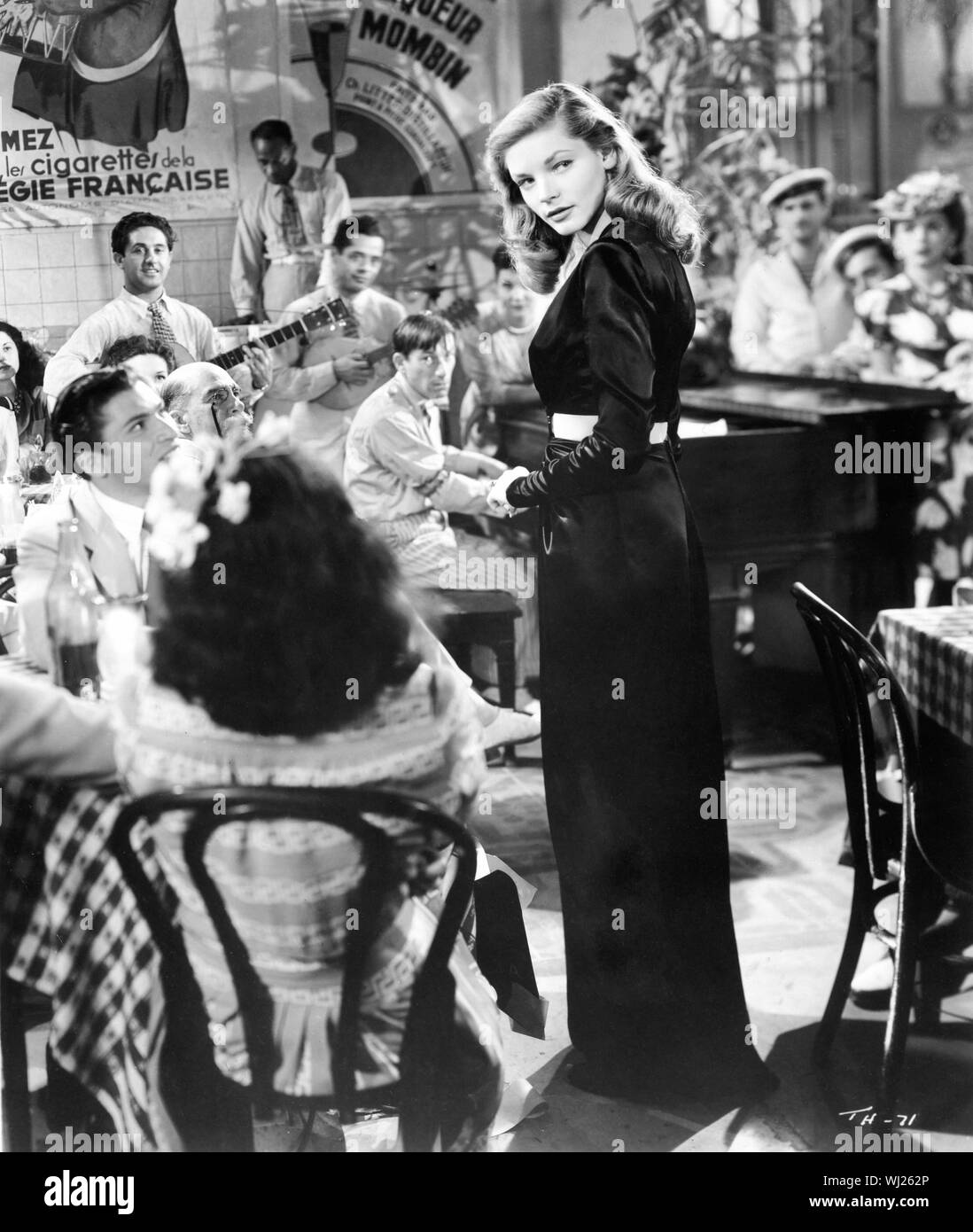 LAUREN BACALL and HOAGY CARMICHAEL in TO HAVE AND HAVE NOT 1944 director HOWARD HAWKS novel ERNEST HEMINGWAY screenplay JULES FURTHMAN and WILLIAM FAULKNER Warner Bros. Stock Photo