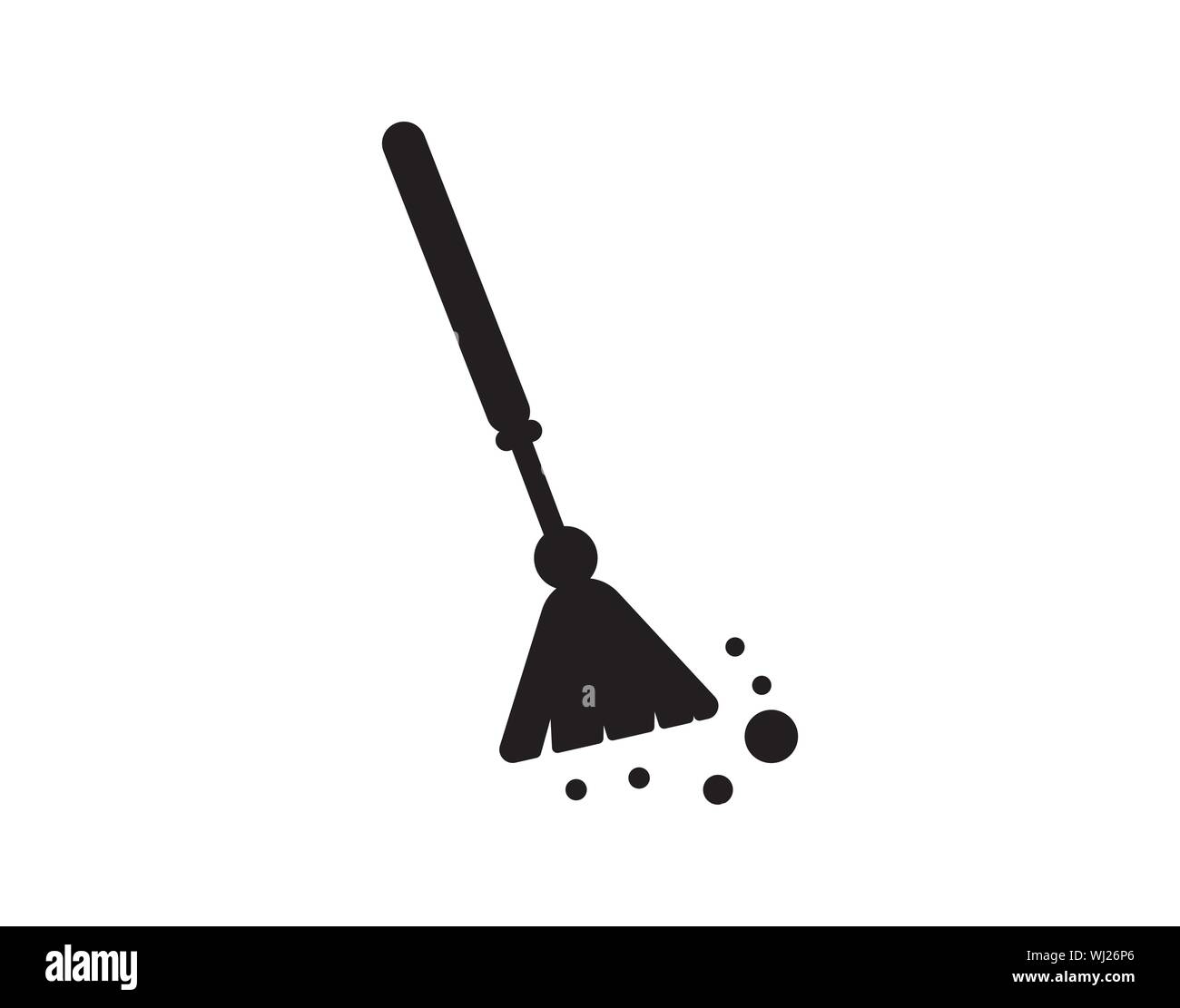 simple feather duster illustration. Cleaning vector icon Vector Stock