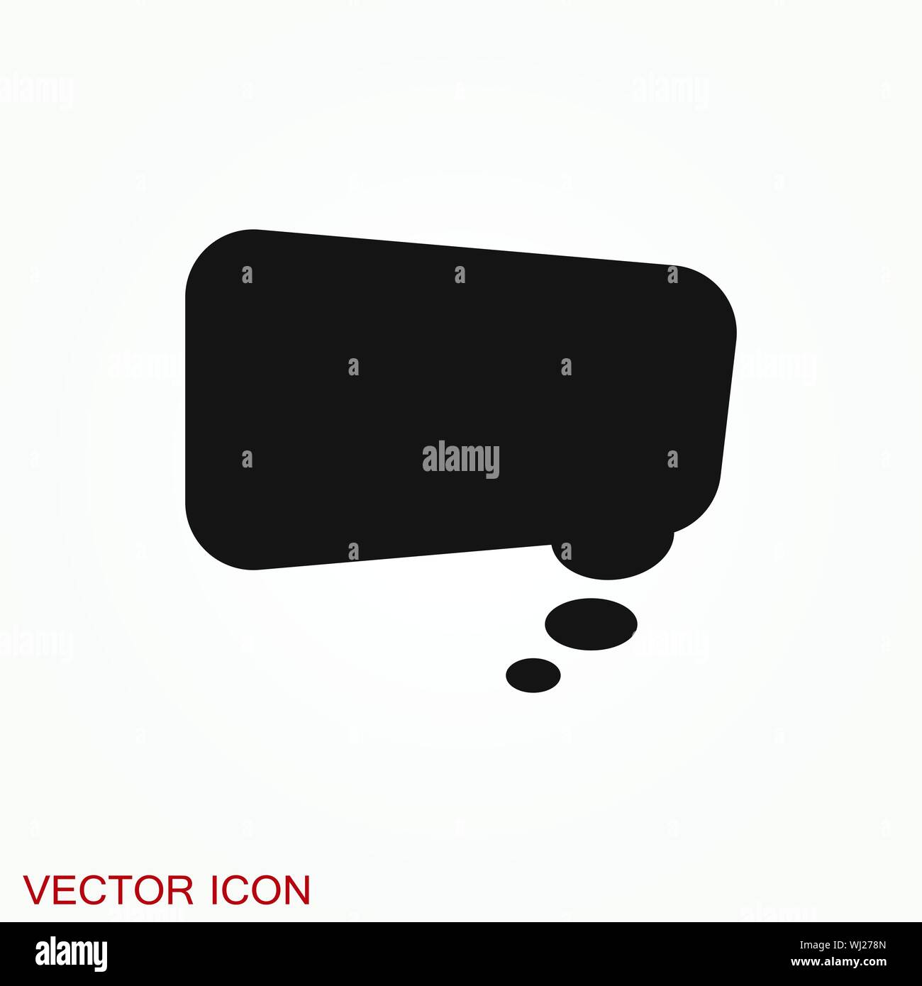 Speech bubble icons on background. Vector illustration. Stock Vector