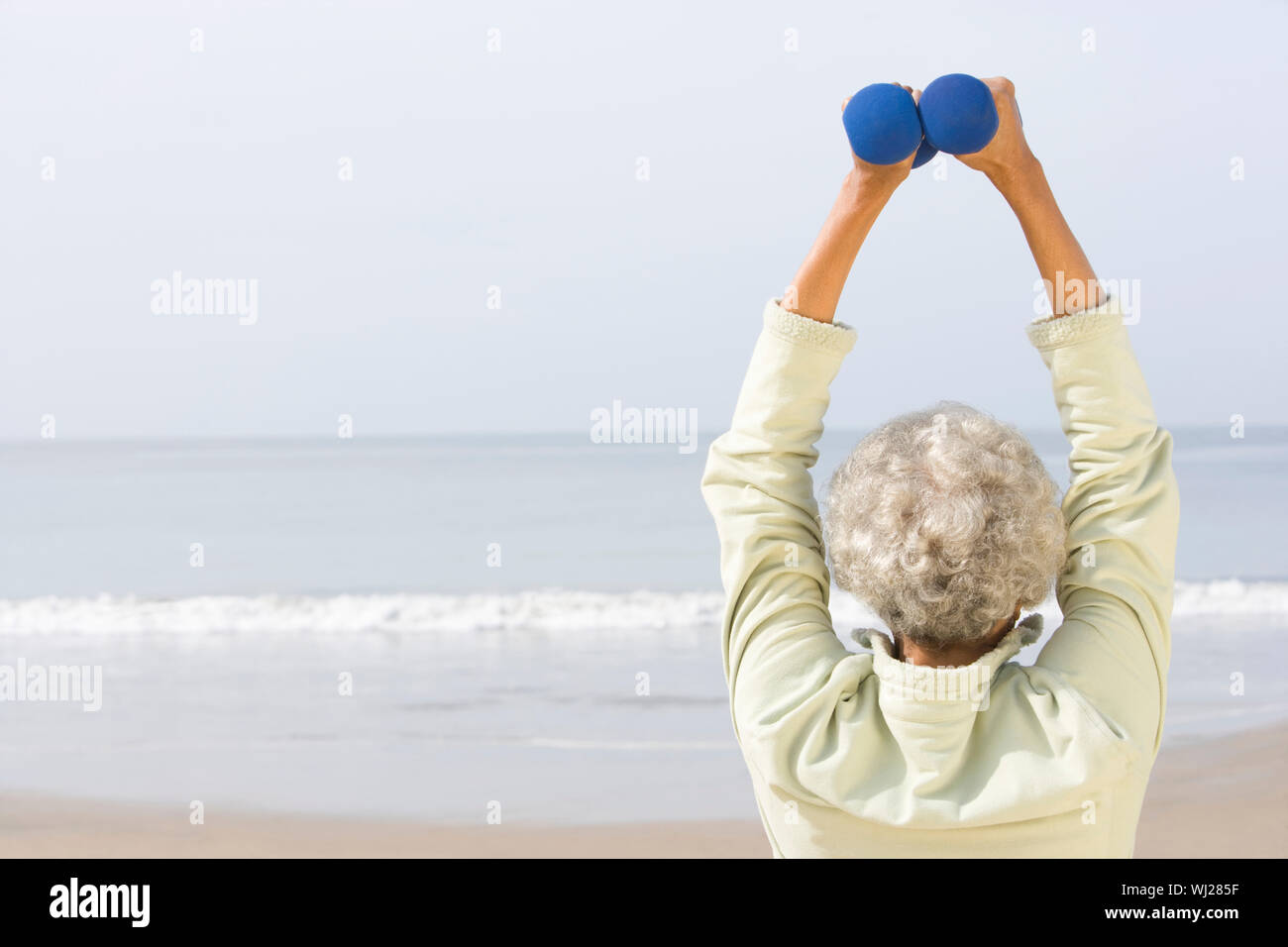 African american senior woman exercising hi-res stock photography and ...