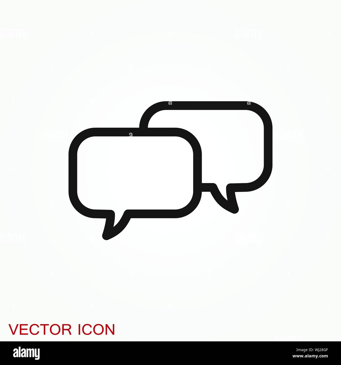 Speech bubble icons on background. Vector illustration. Stock Vector