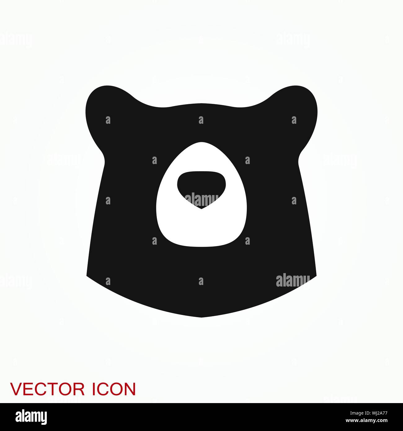 Bear icon. Vector concept illustration for design Stock Vector Image ...