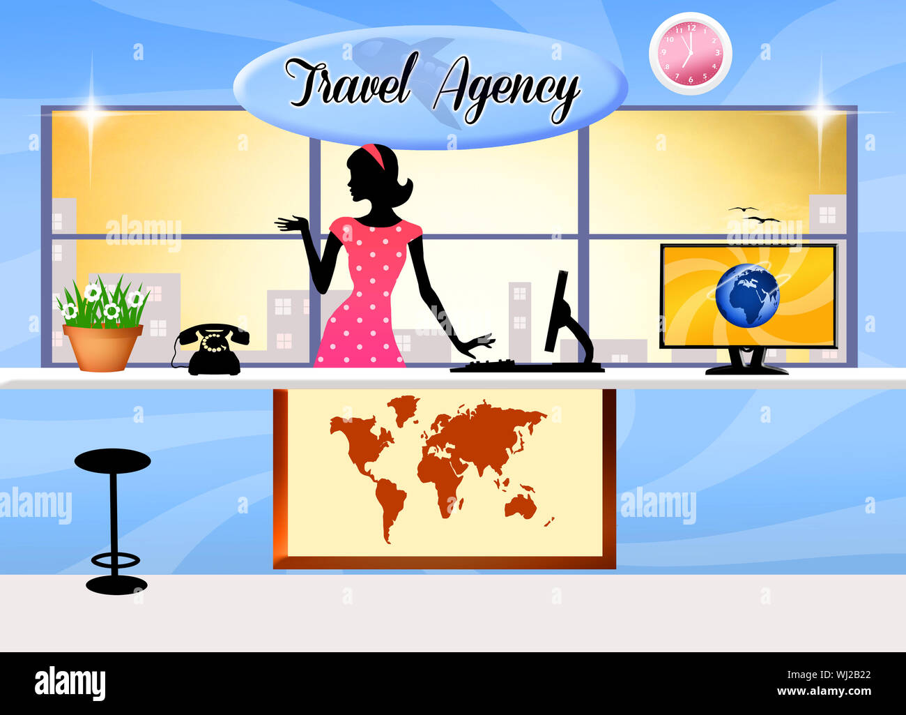 Travel agency staff hi-res stock photography and images - Alamy