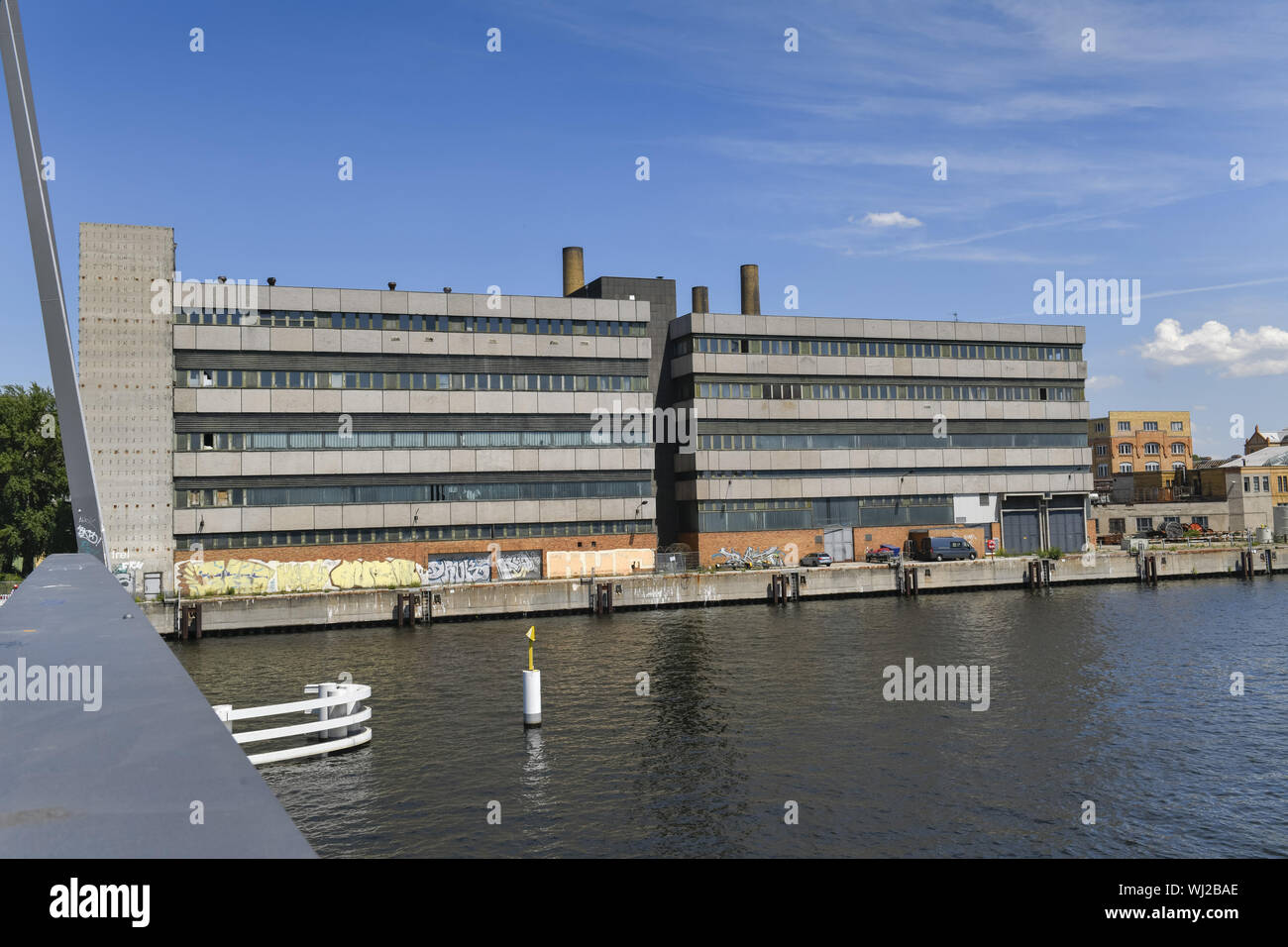 View, architecture, Outside, Outside, outside view, outside view, Berlin, Germany, river, river, building, building, trade surface, trade surfaces, tr Stock Photo