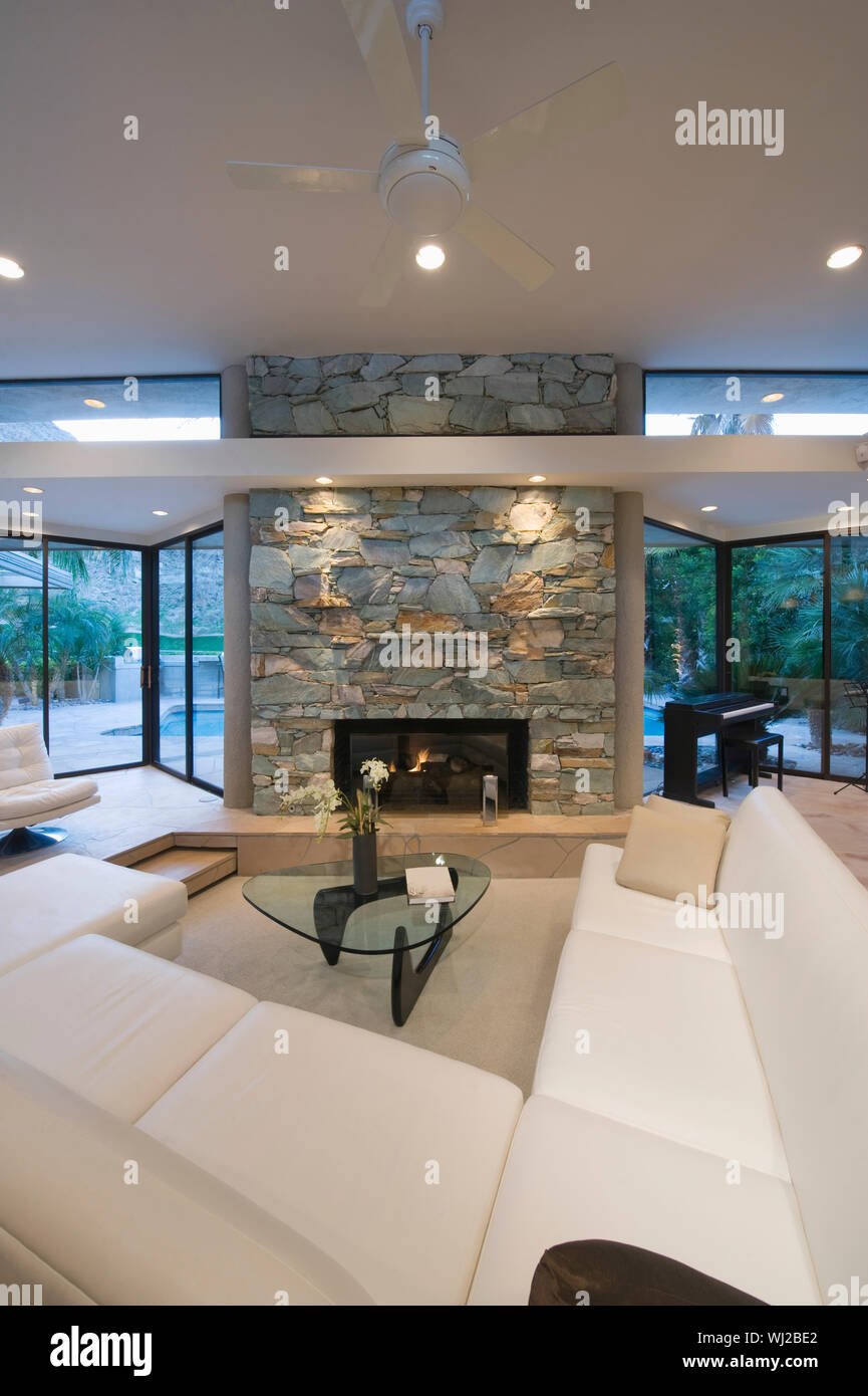 Sunken Seating Area Living Room