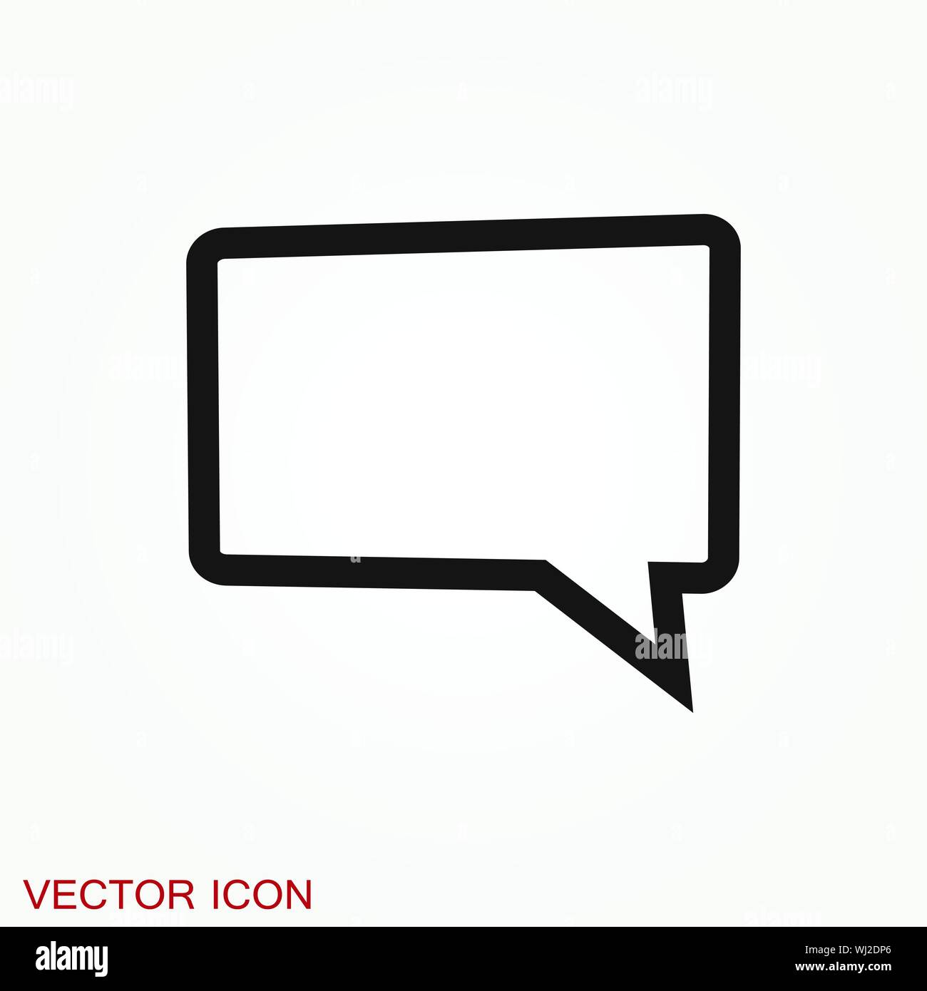 Speech bubble icons on background. Vector illustration. Stock Vector