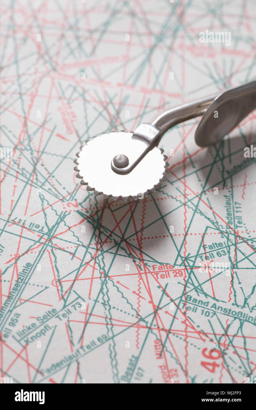 pattern cutting tool on markings Stock Photo Alamy