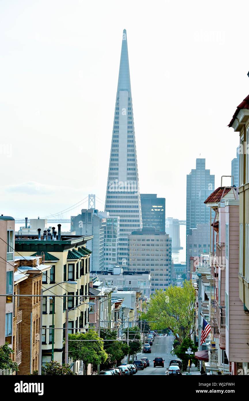 Transamerica Pyramid San Francisco designed by William Pereira Stock