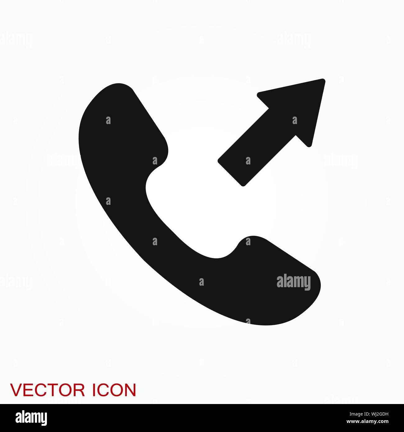 Call icon in trendy flat style isolated on background Stock Vector ...