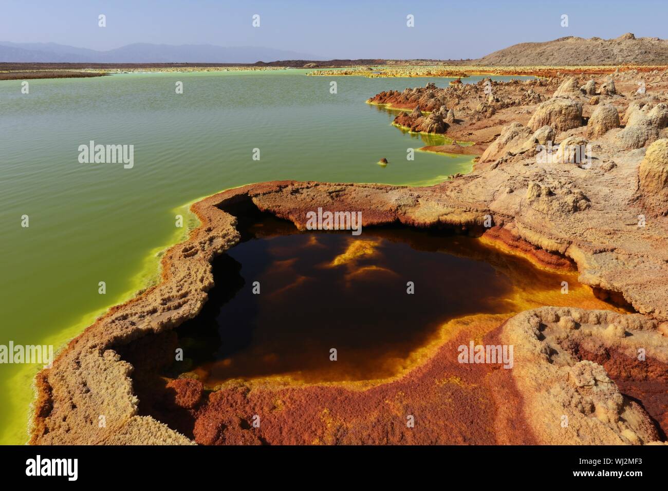 Dallol Volcano Danakil depression Ethiopia Stock Photo - Alamy
