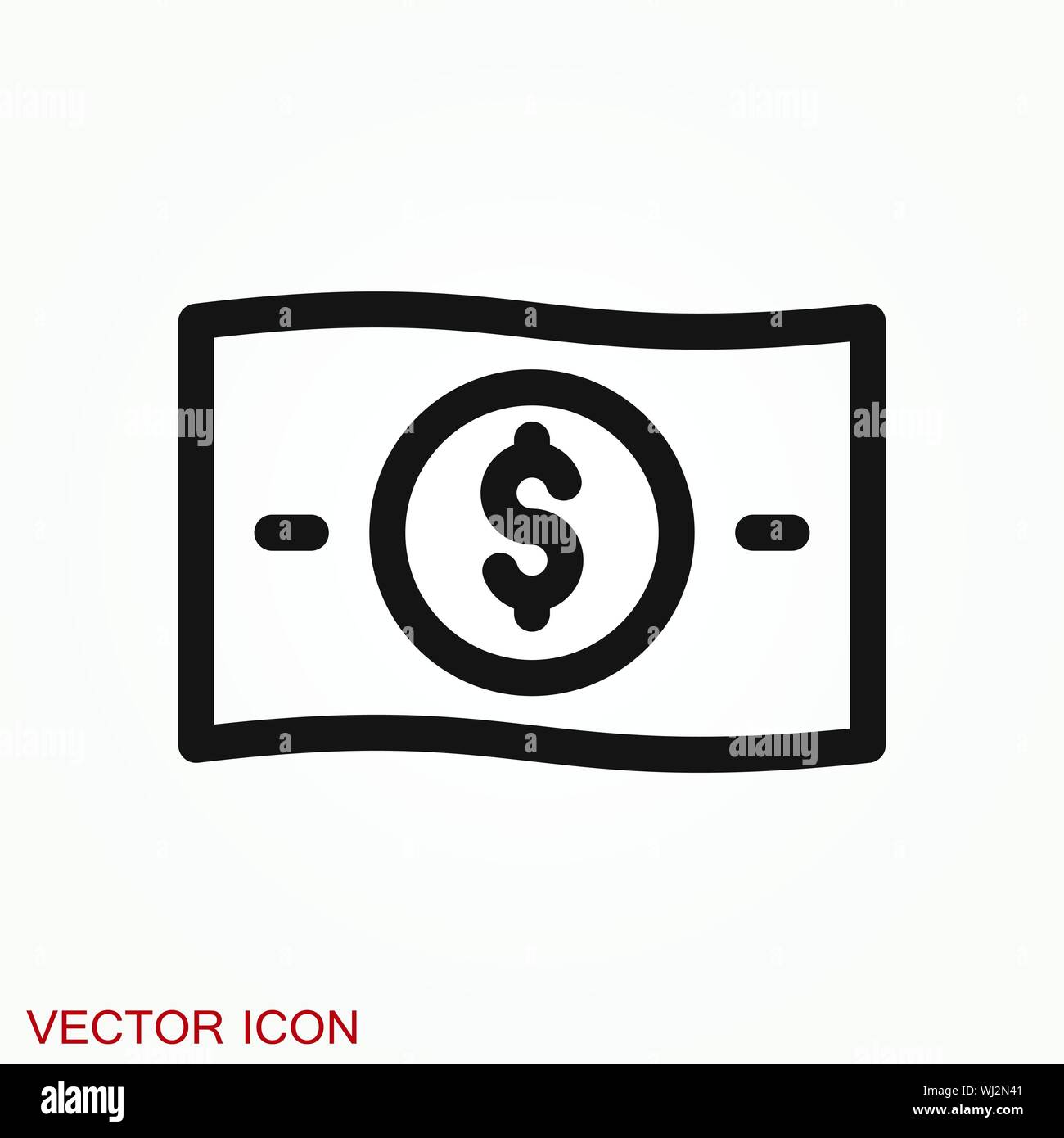 Money. Line Icon Vector illustration. Payment system Stock Vector Image ...