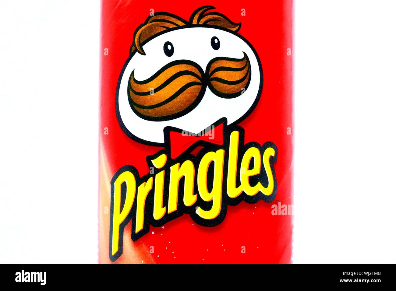 PRINGLES Original, Potato Chips on white background Stock Photo - Alamy