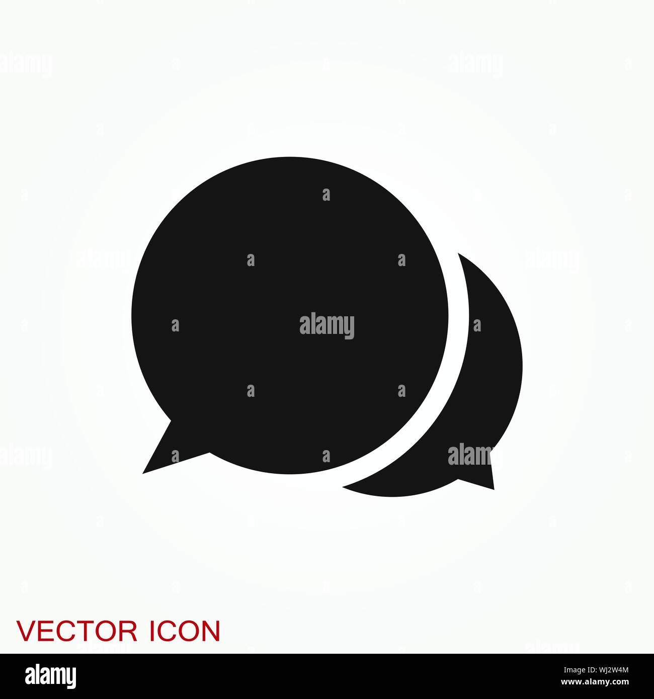 Speech bubble icons on background. Vector illustration Stock Vector ...