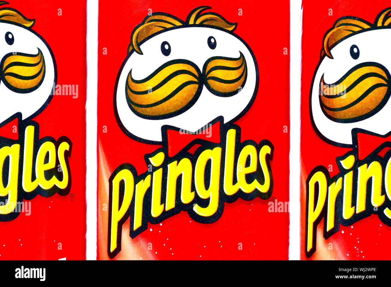 PRINGLES Original, Potato Chips on white background Stock Photo - Alamy