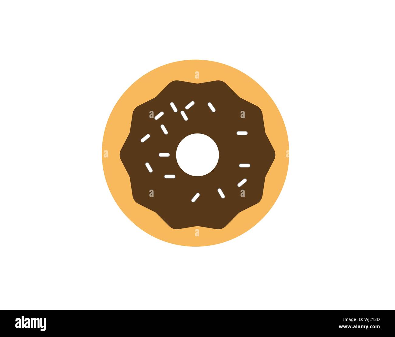 Donut icon. Vector concept illustration for design. Stock Vector