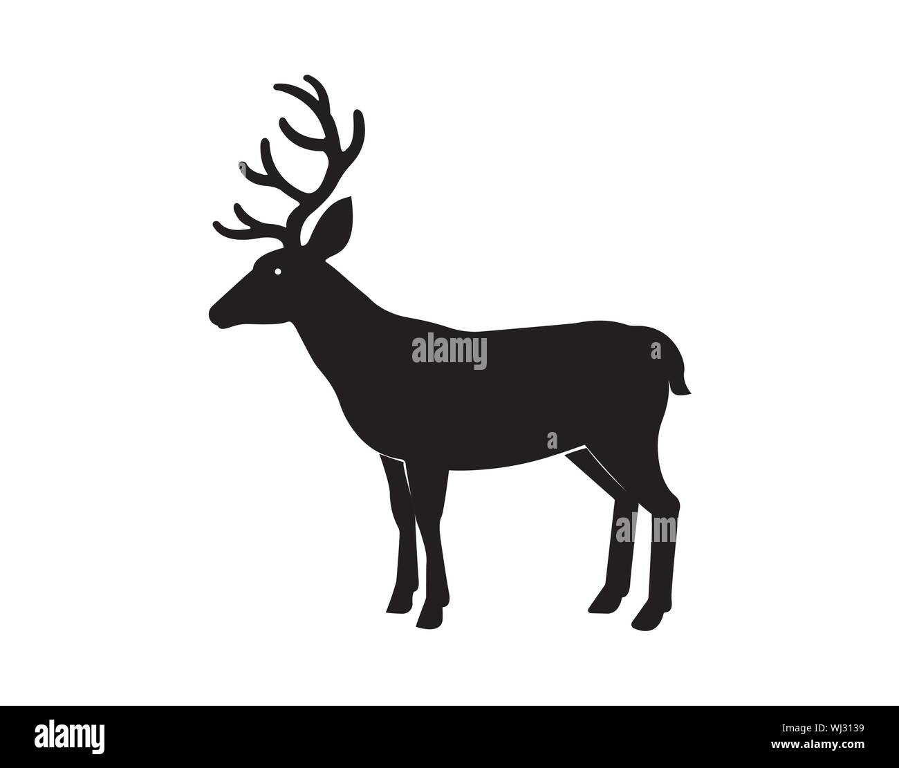 deer vector illustration - Vector Stock Vector