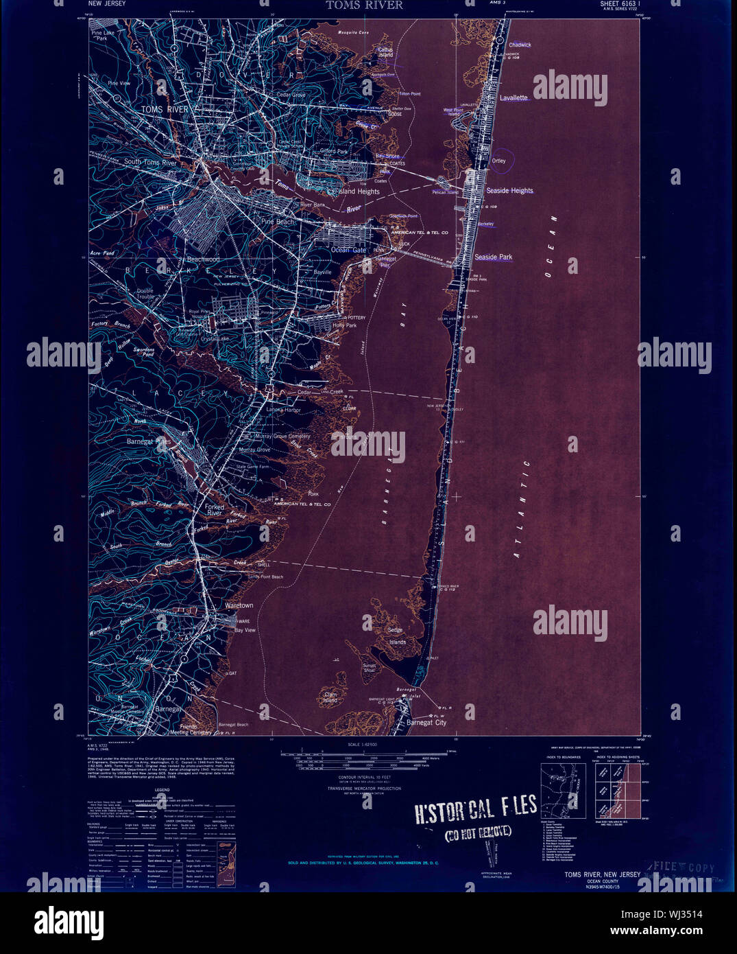 Map of toms river hires stock photography and images Alamy
