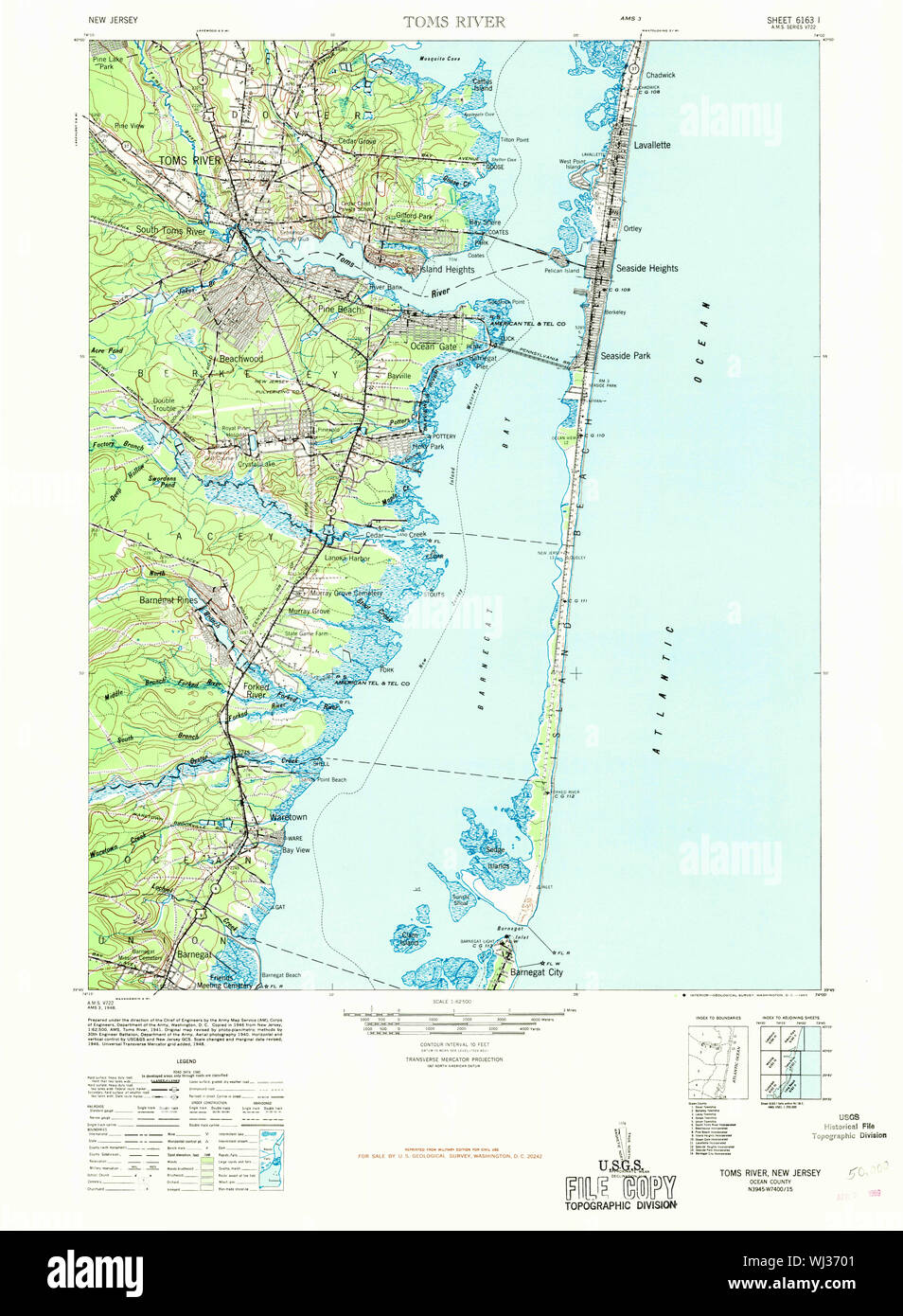 Map of toms river hires stock photography and images Alamy