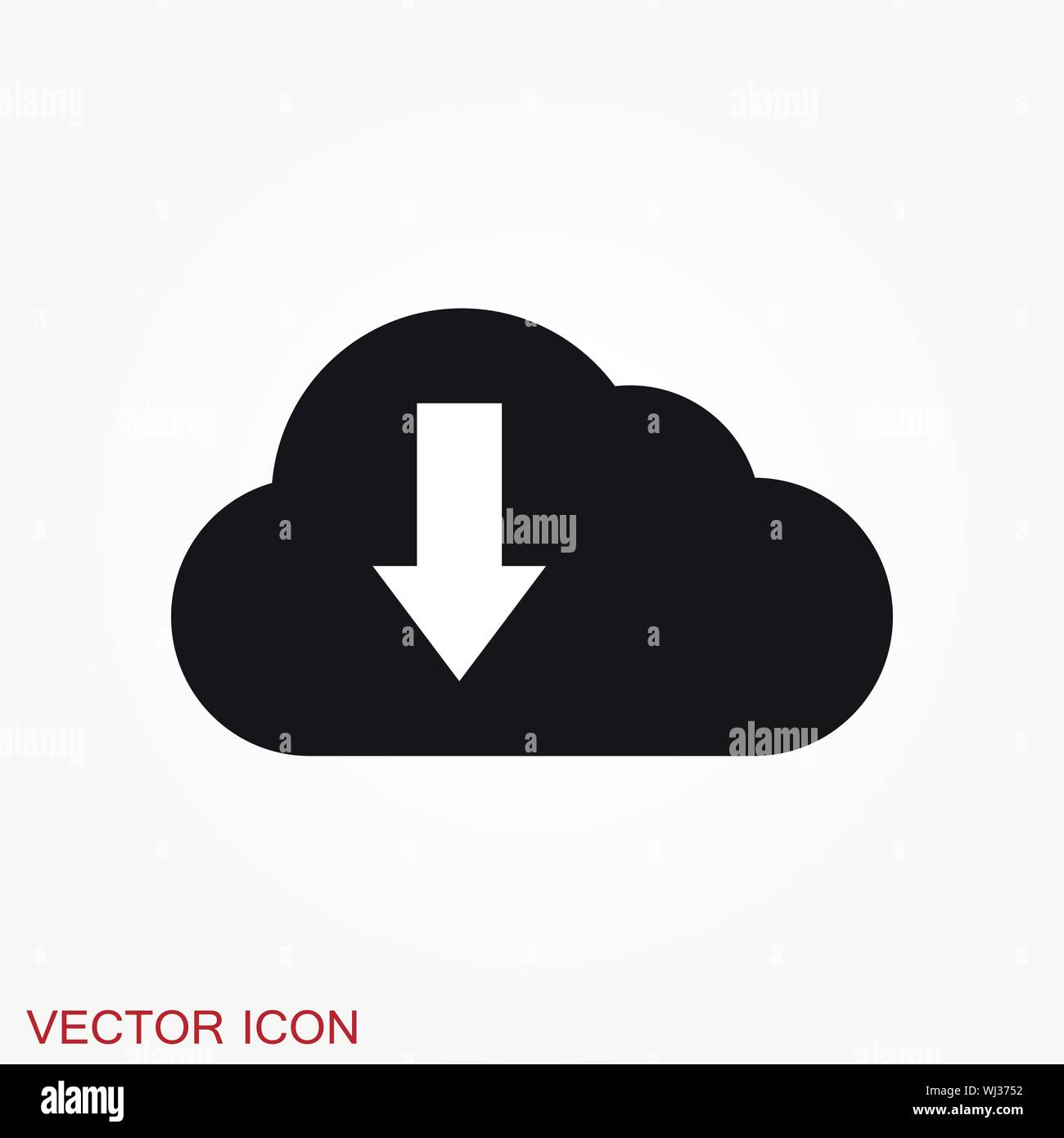 Cloud icon, outline and solid vector illustration Stock Vector