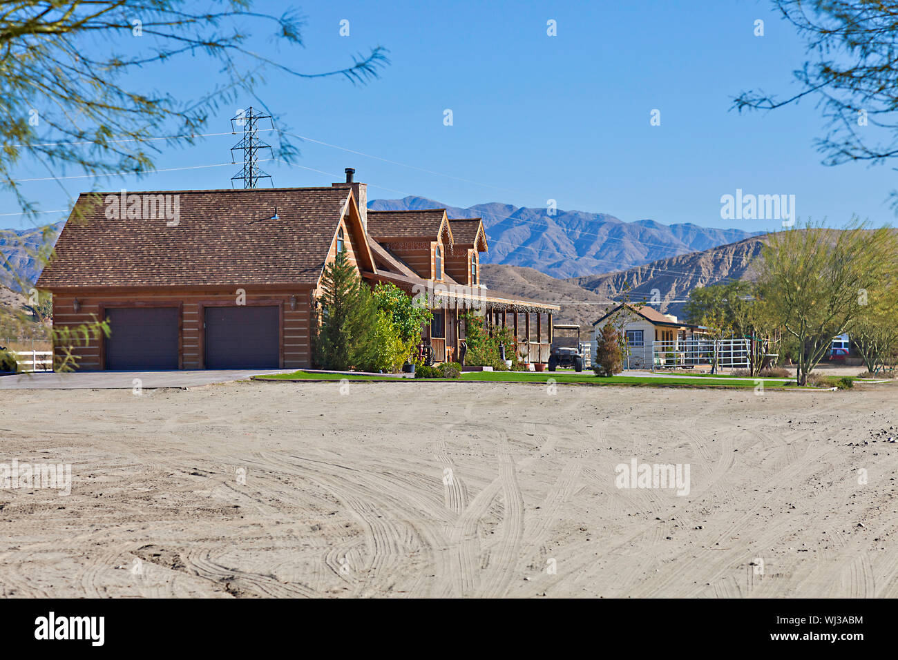 View of Country Ranch Stock Photo - Alamy