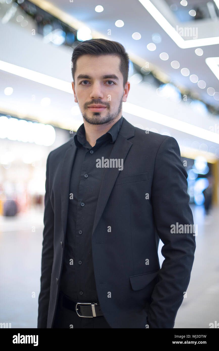 man with a beard . Portrait. Stock Photo