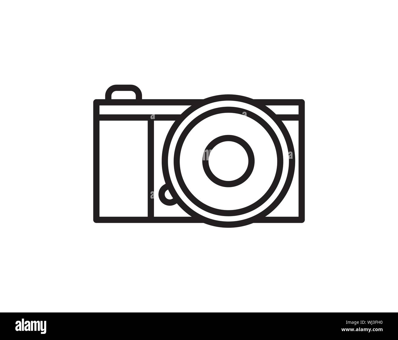 Photo or Camera Icon. Vector photography - Vector Stock Vector