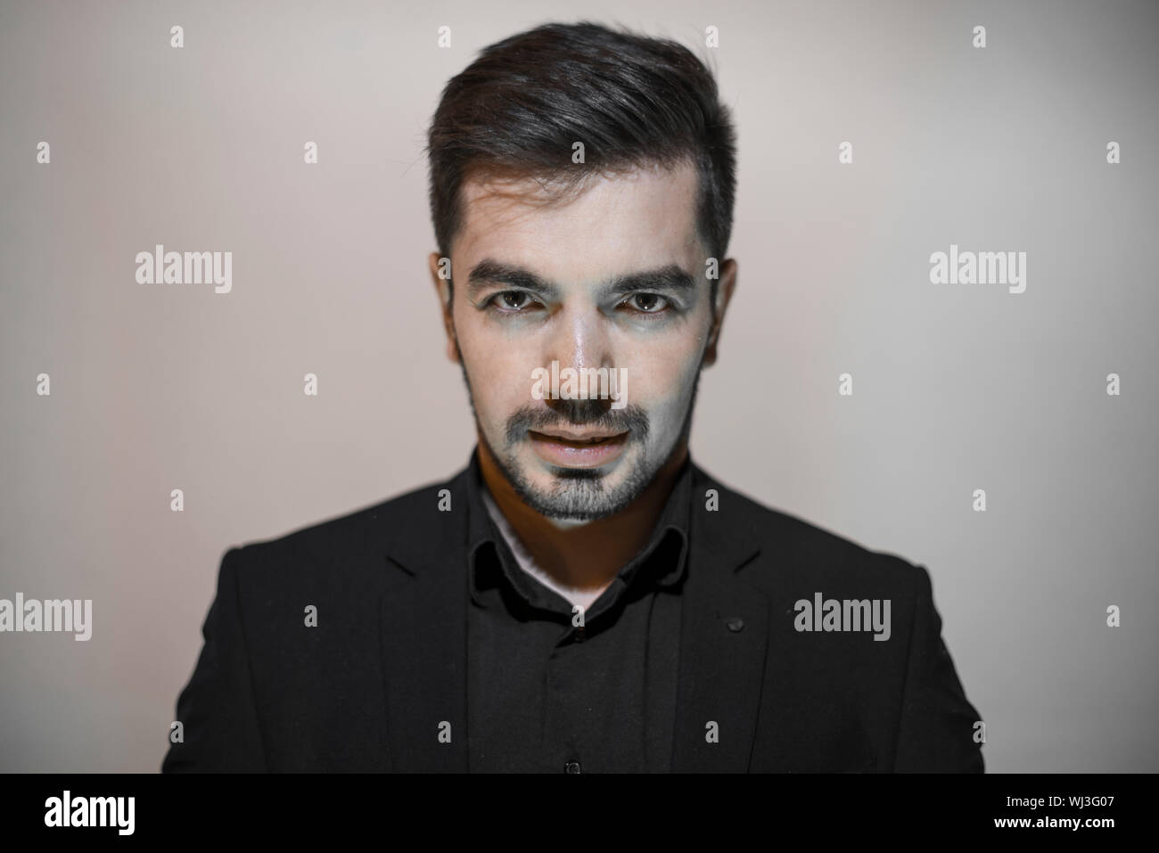 man with a beard . Portrait. Stock Photo