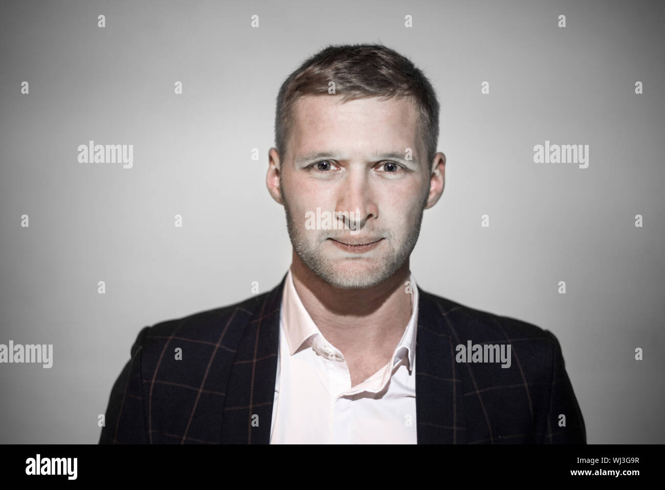 man with a beard . Portrait. Stock Photo