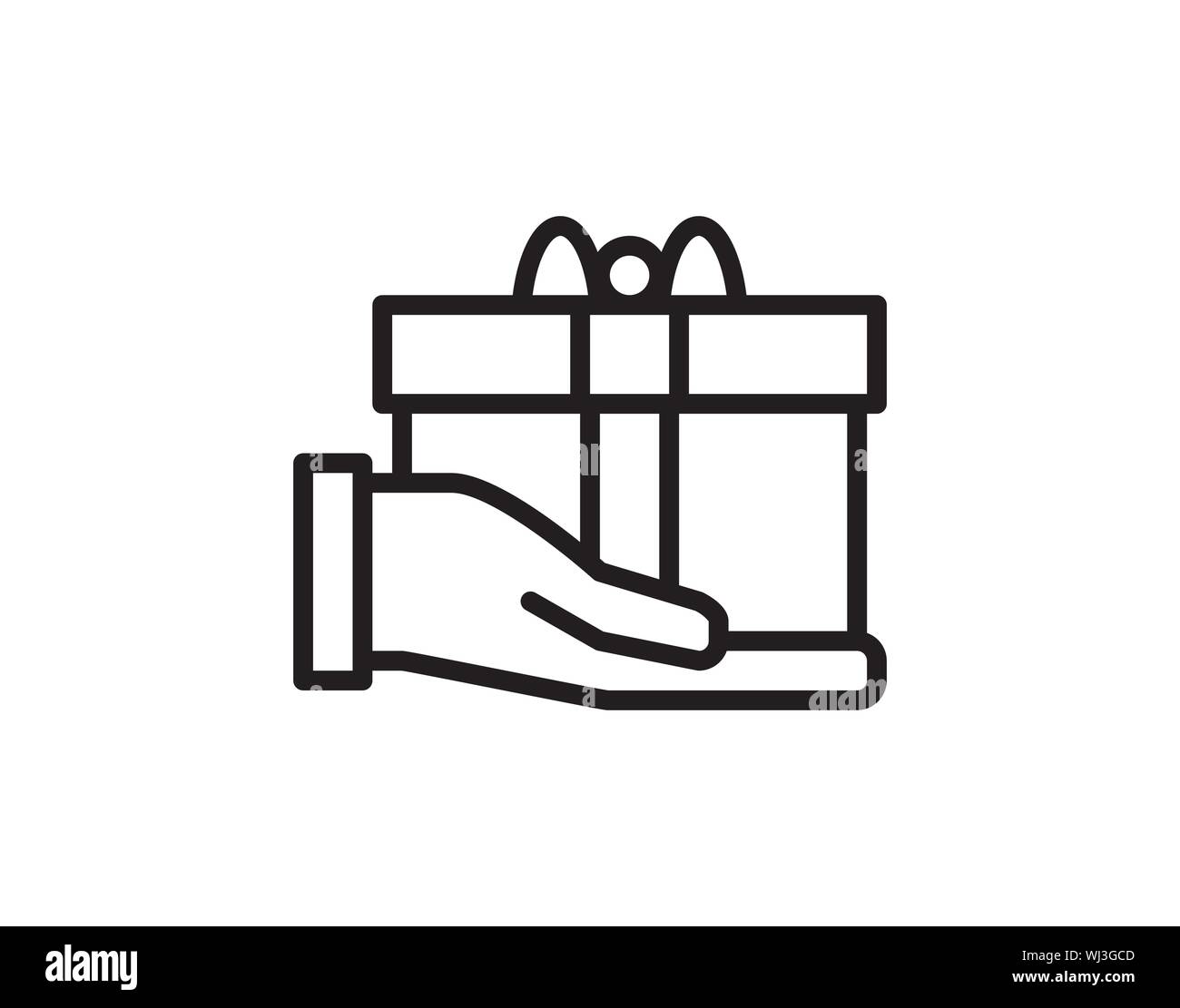 Box hand design Stock Vector Images - Alamy