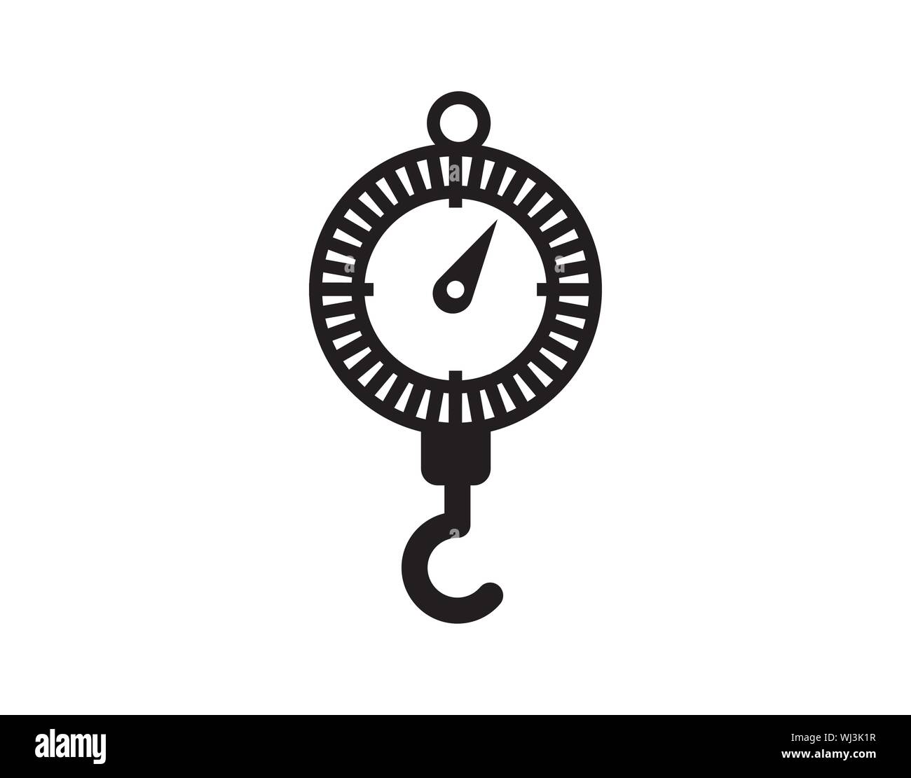 Crane for cargo black simple icon vector image Stock Vector