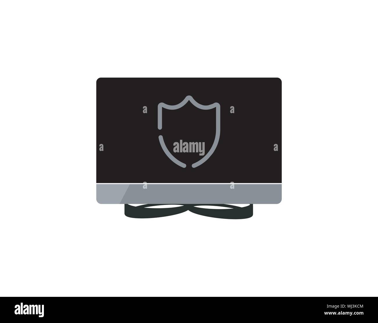 Protect desktop vector icon sign symbol - Vector Stock Vector