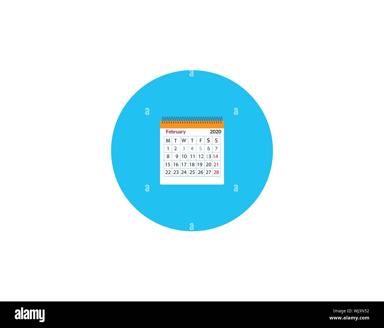 Calendar Schedule Date Organizer Icon Vector Stock Vector
