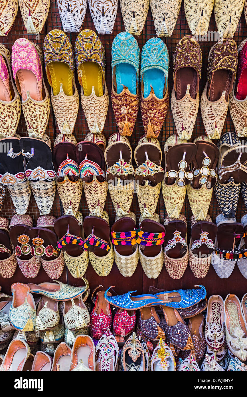colorful shoes in souk Dubai,United Arab Emirates Stock Photo Alamy
