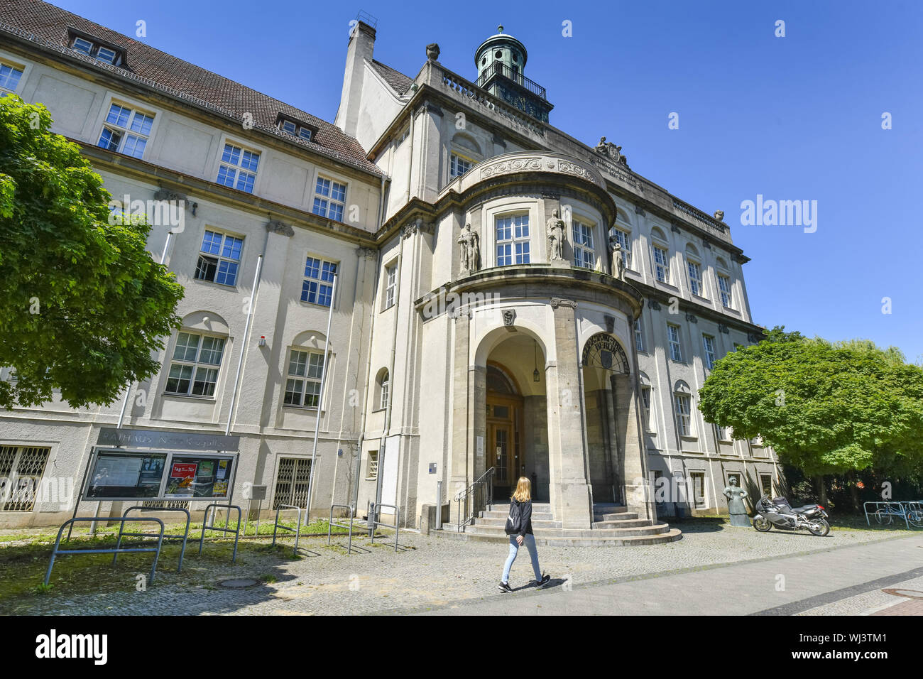 View, architecture, Outside, Outside, outside view, outside view, Berlin, district city hall, Germany, building, building, new jug avenue, city hall, Stock Photo