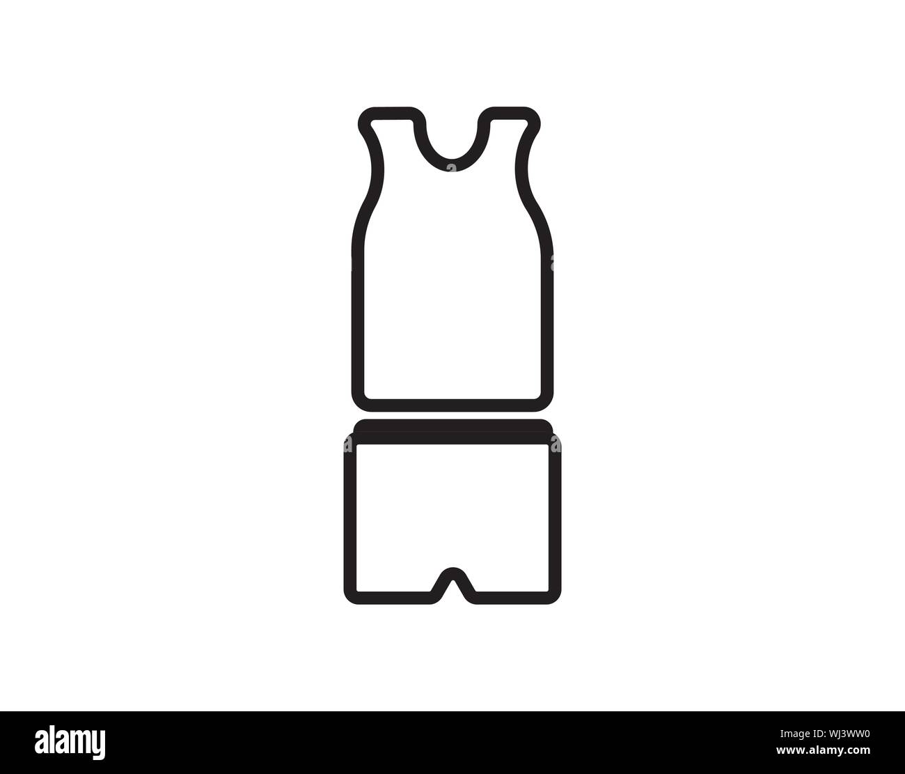 pajamas icon vector design line style - Vector Stock Vector