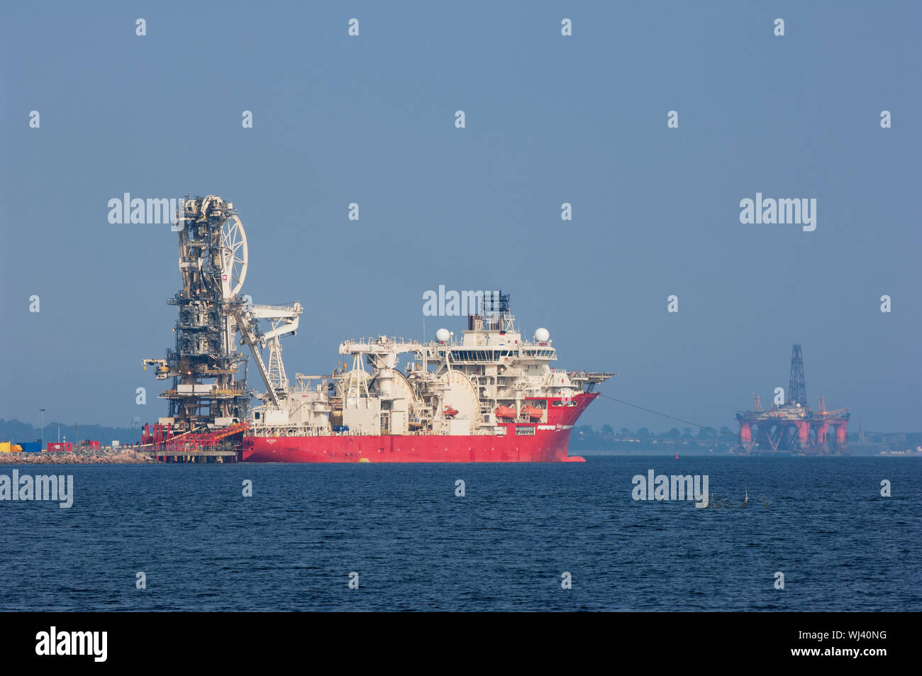Industry in the Cromarty Firth, Ross-shire, Scottish Highlands. Stock Photo