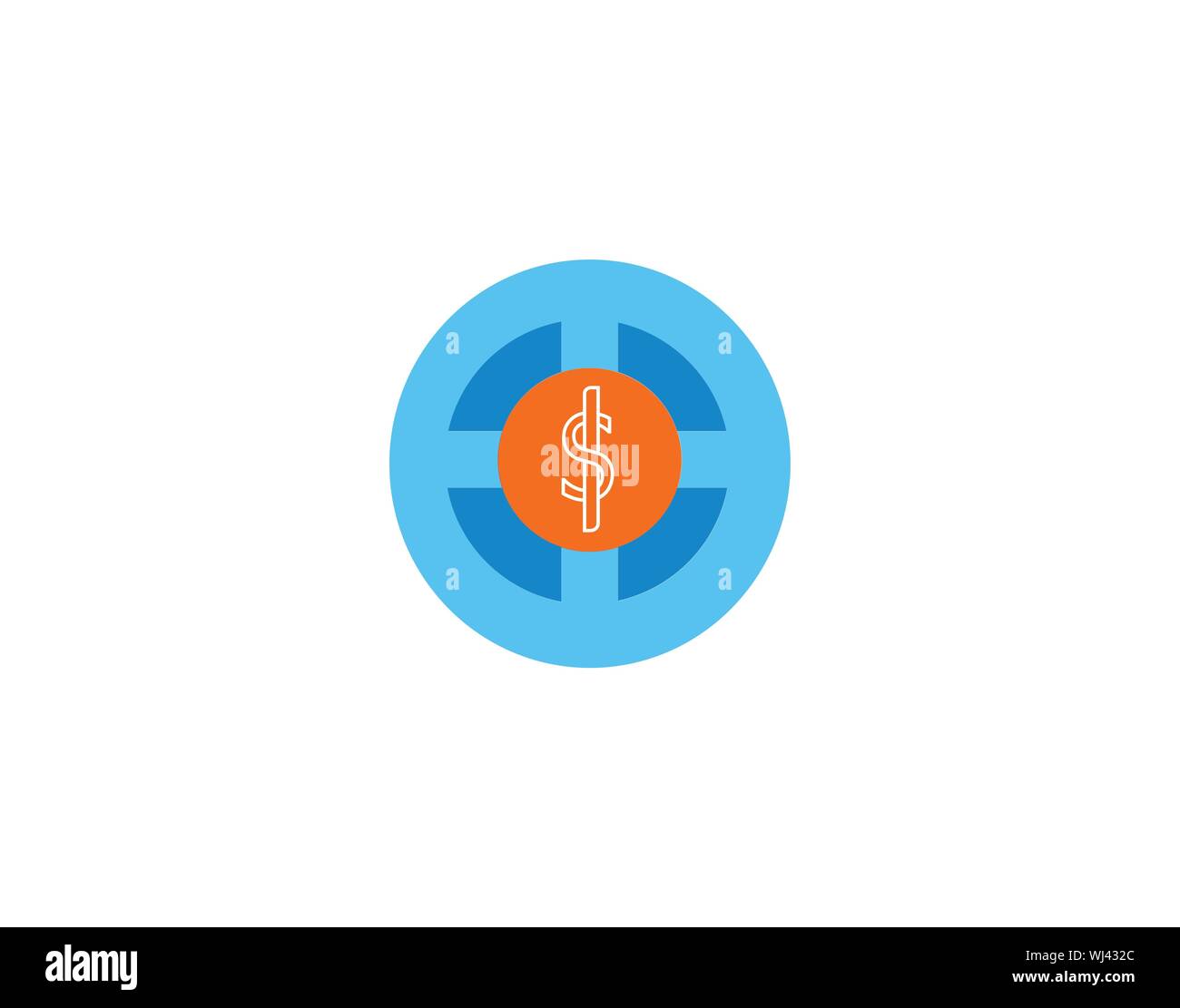 Dollar Sign Icon vector image Stock Vector