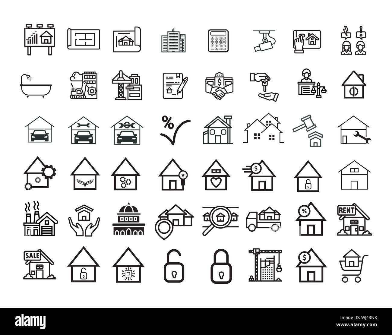 Real Estate icons in for any purposes. Perfect for website mobile app ...