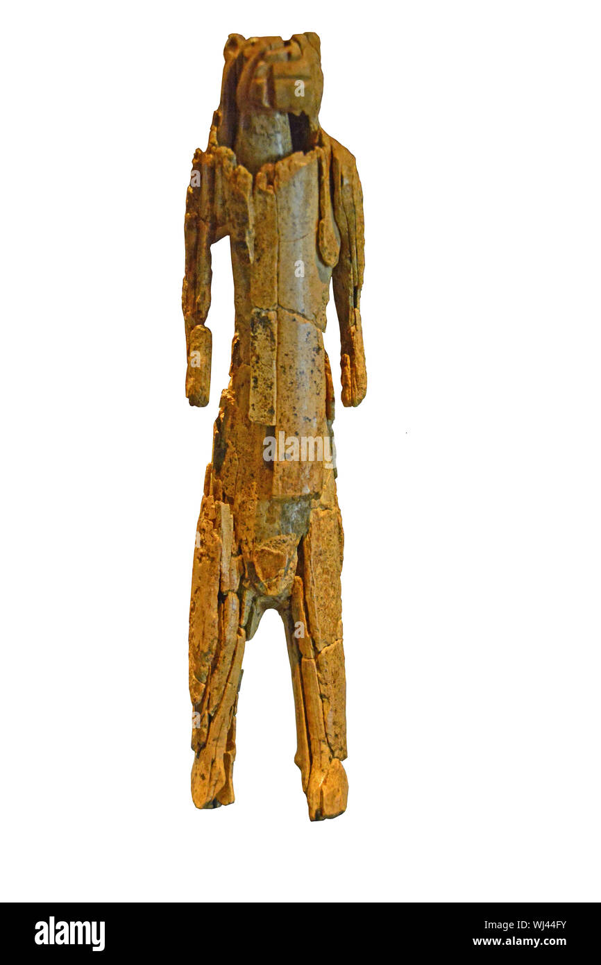 The oldest piece of sculpture in the world, the 40,000 year old lion man  sculpted from mammoth ivory Stock Photo - Alamy