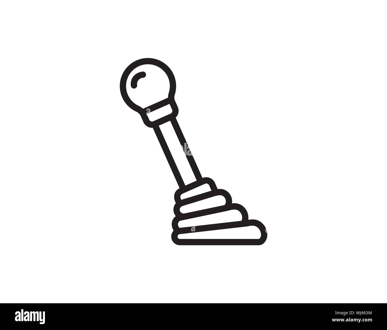 Car gear stick icon outline style vector image Stock Vector Image & Art -  Alamy
