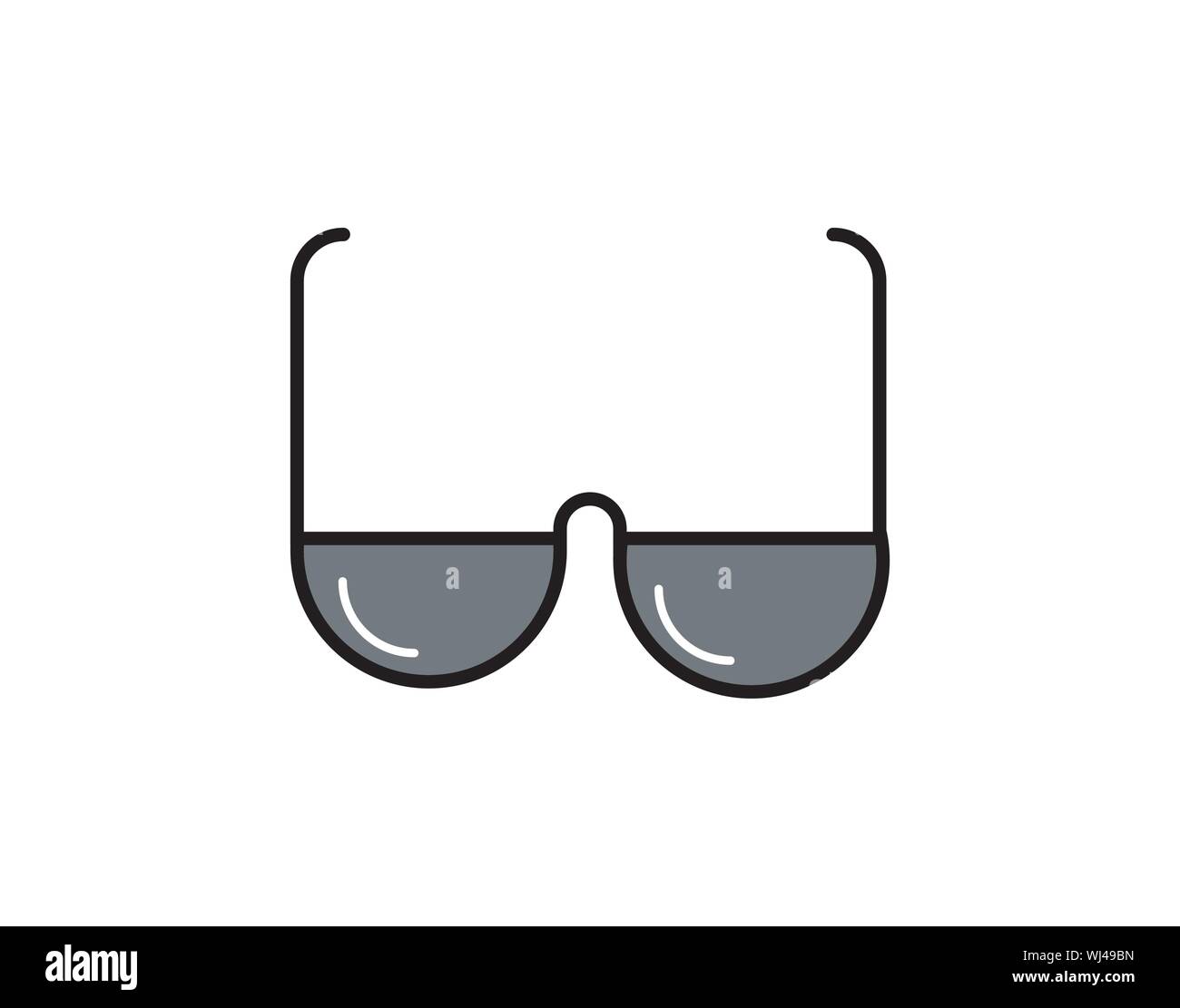 sunglasses cartoon vector image Stock Vector
