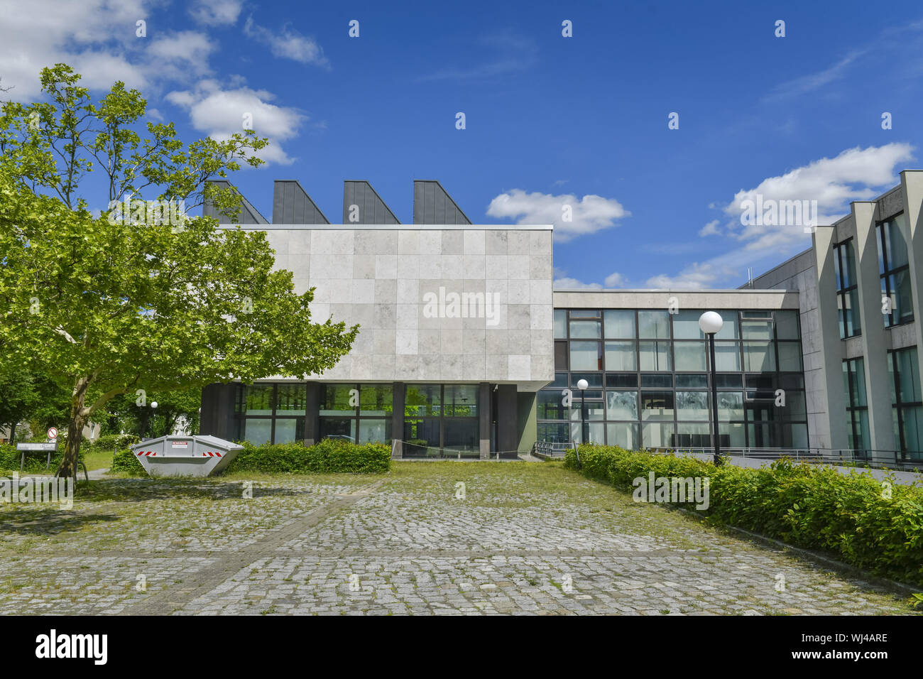 View, architecture, Outside, Outside, outside view, outside view, Berlin, Dahlem, Dahlemer, Germany, ethnological museum, building, building, Lansstra Stock Photo