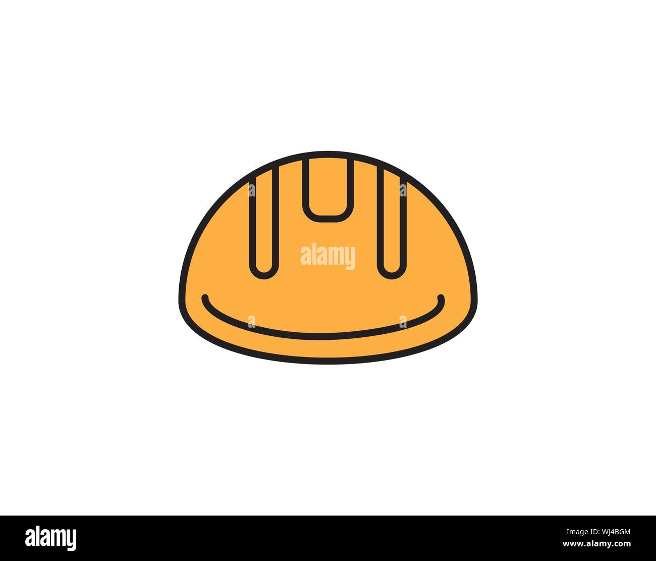 Helmet construction isolated icon design vector image Stock Vector