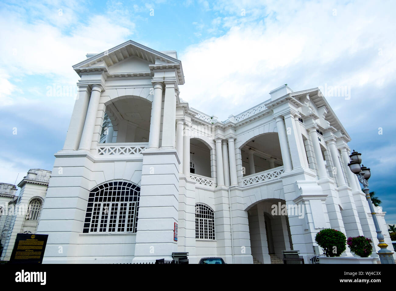 Exterior view of the British colonial era Town Hall in Ipoh, Malaysia. Stock Photo