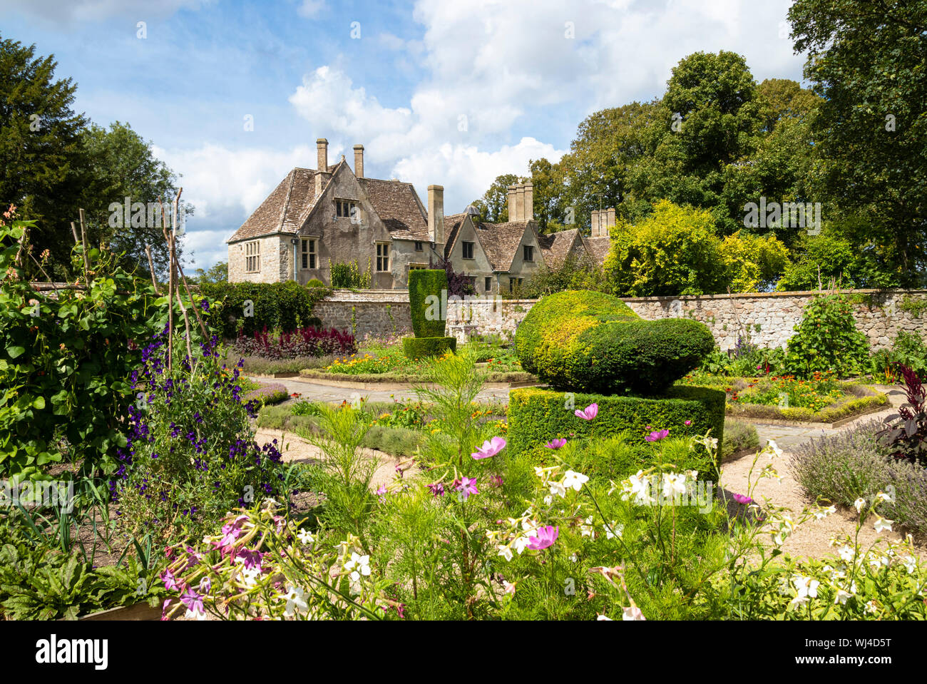 Avebury manor gardens Avebury village Avebury Wiltshire england uk gb Europe Stock Photo