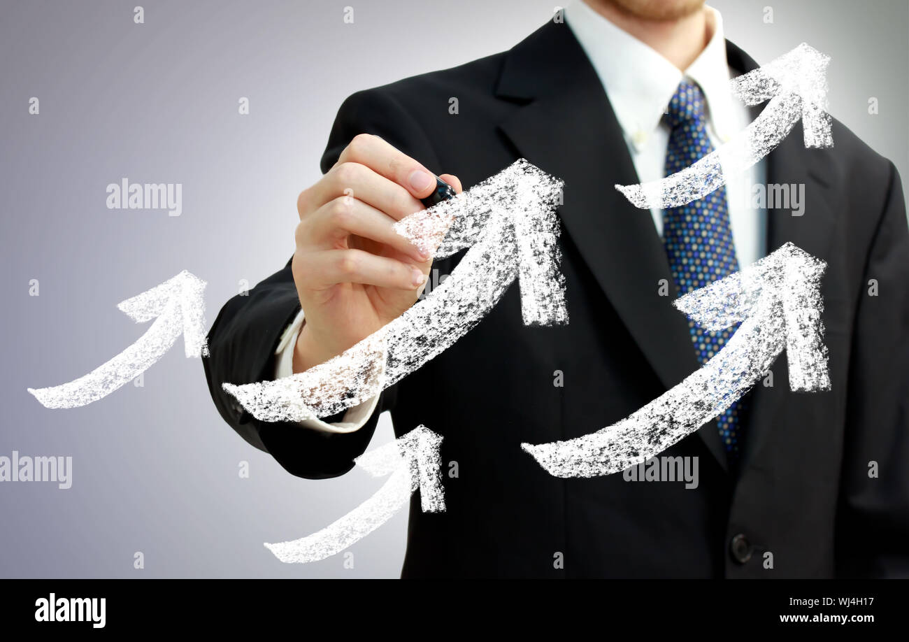Rising arrows hi-res stock photography and images - Alamy